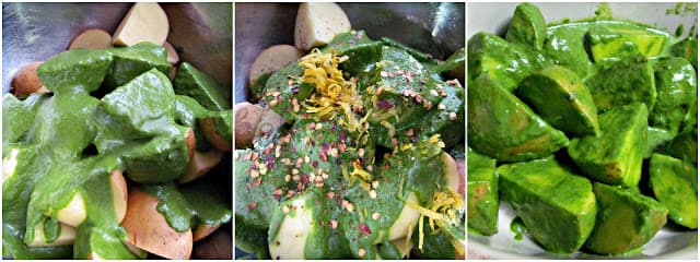 Spaghete cu Pesto de Spanac și Cartofi