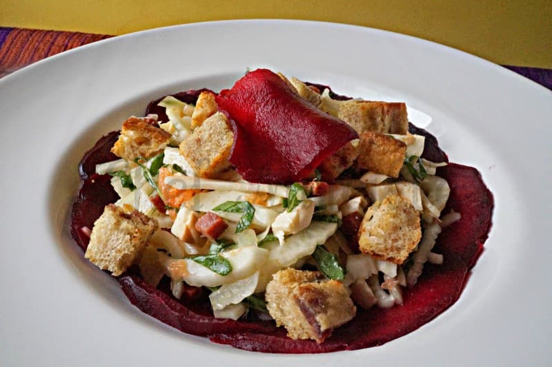 Salată de fenicul cu portocale și sfeclă