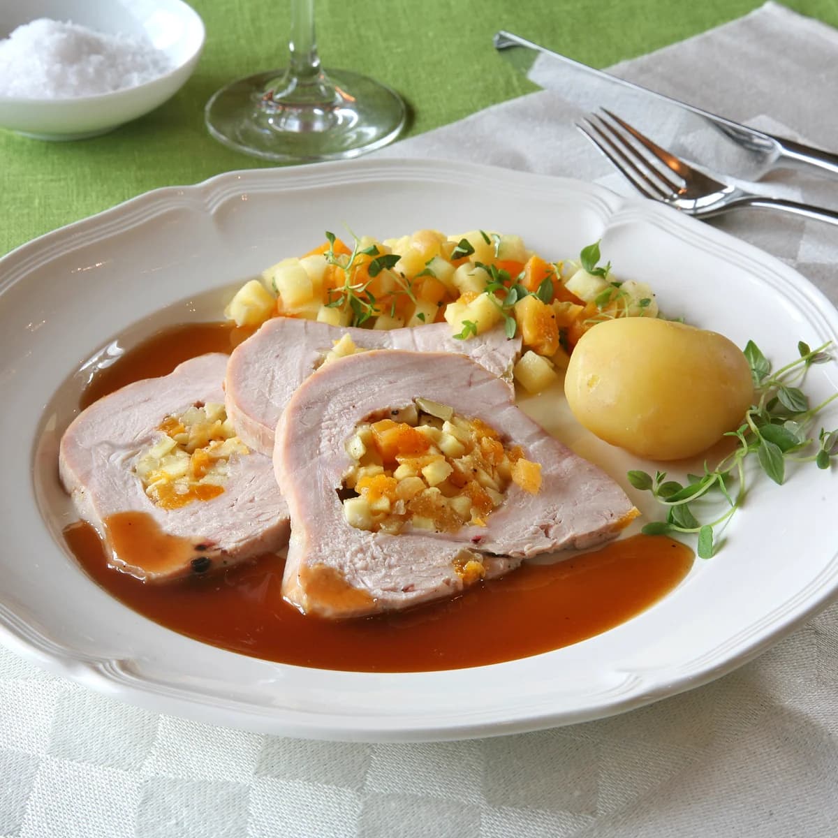 Filet de Pui Umplut cu Fructe