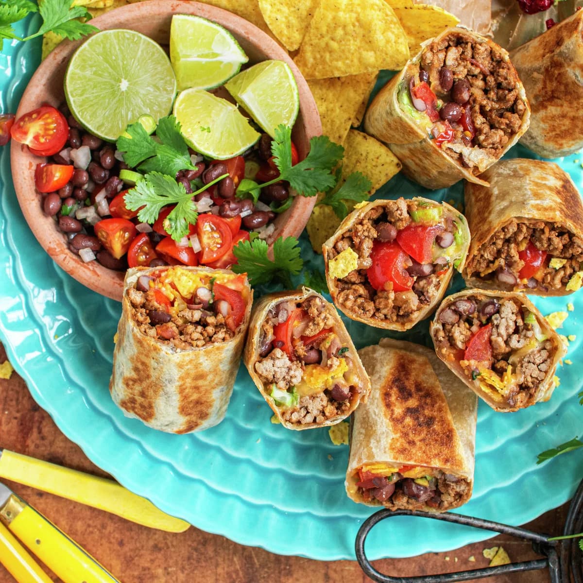 Burrito cu carne tocată