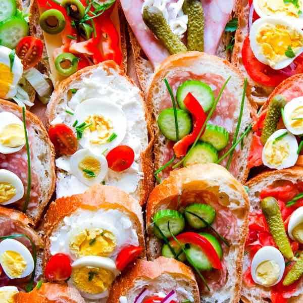 Obložené chlebíčky