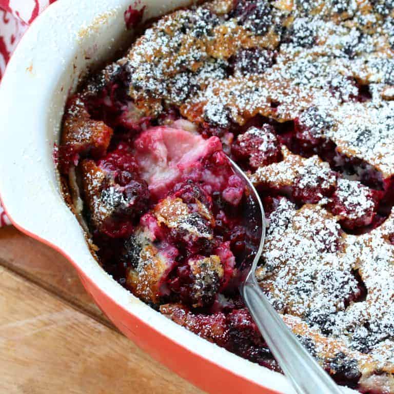 Clafoutis cu zmeură