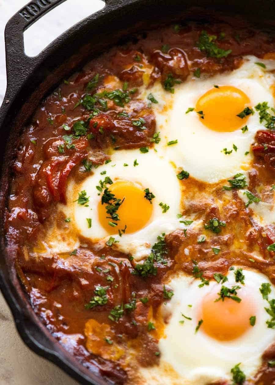 Shakshuka (Ouă Coapte din Orientul Mijlociu)