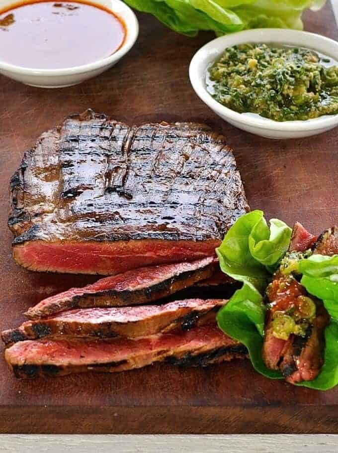 Steak de vită marinat la stil Momofuku Ssam