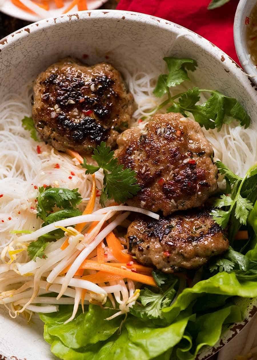 Bun Cha - Mingi de Carne de Porc Vietnamiene
