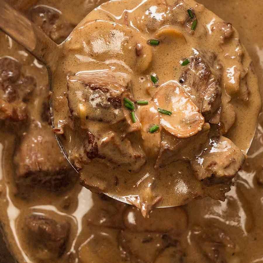 Beef Stroganoff cu Slow Cooker