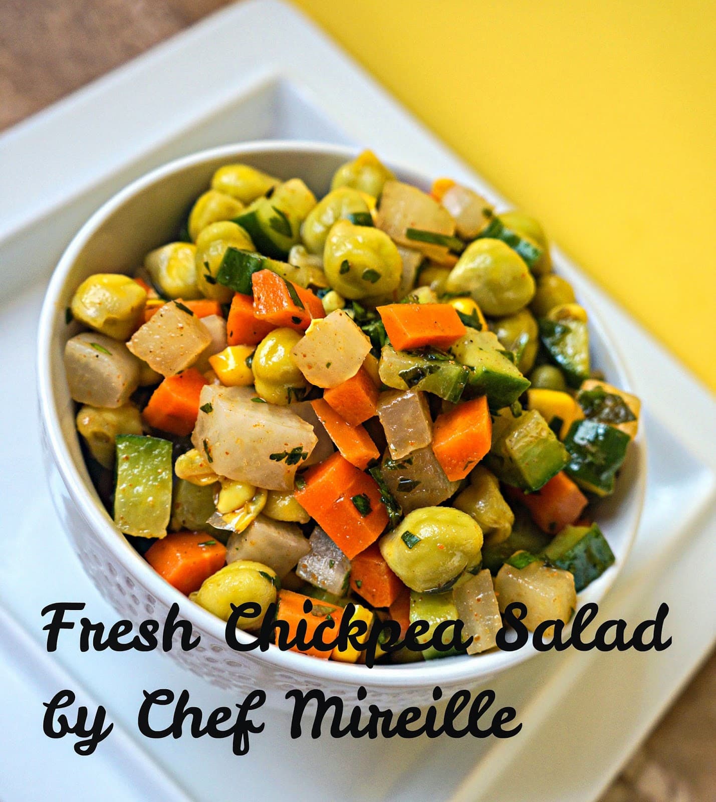 Salată proaspătă de năut