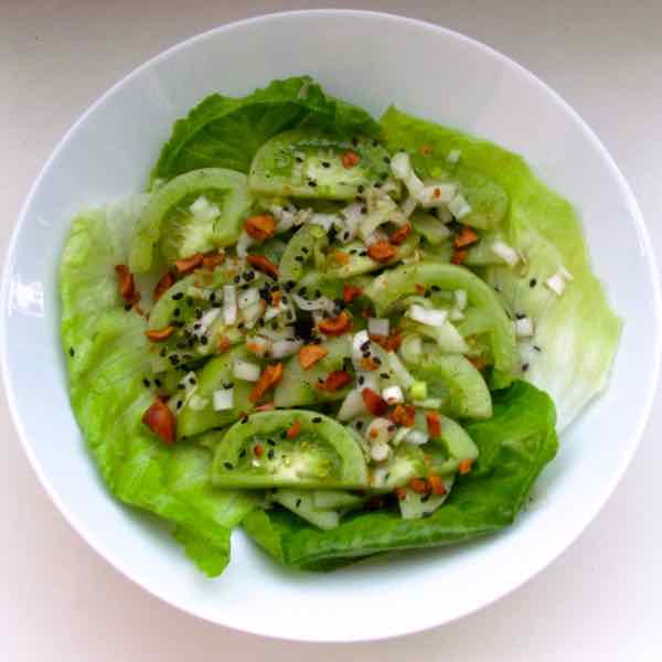 Ensalada de Tomate Verde Birmană