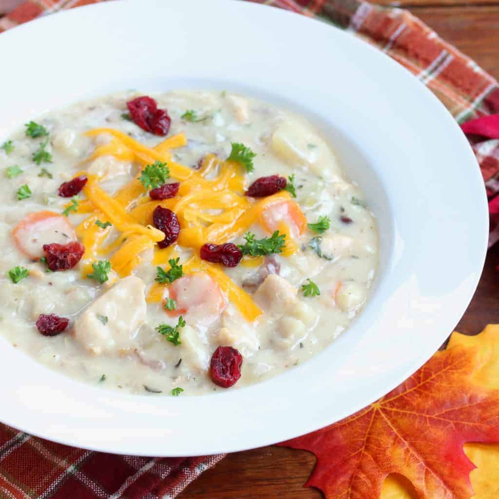 Supă Cremă de Pui cu Turmă de Ziua Recunostinței