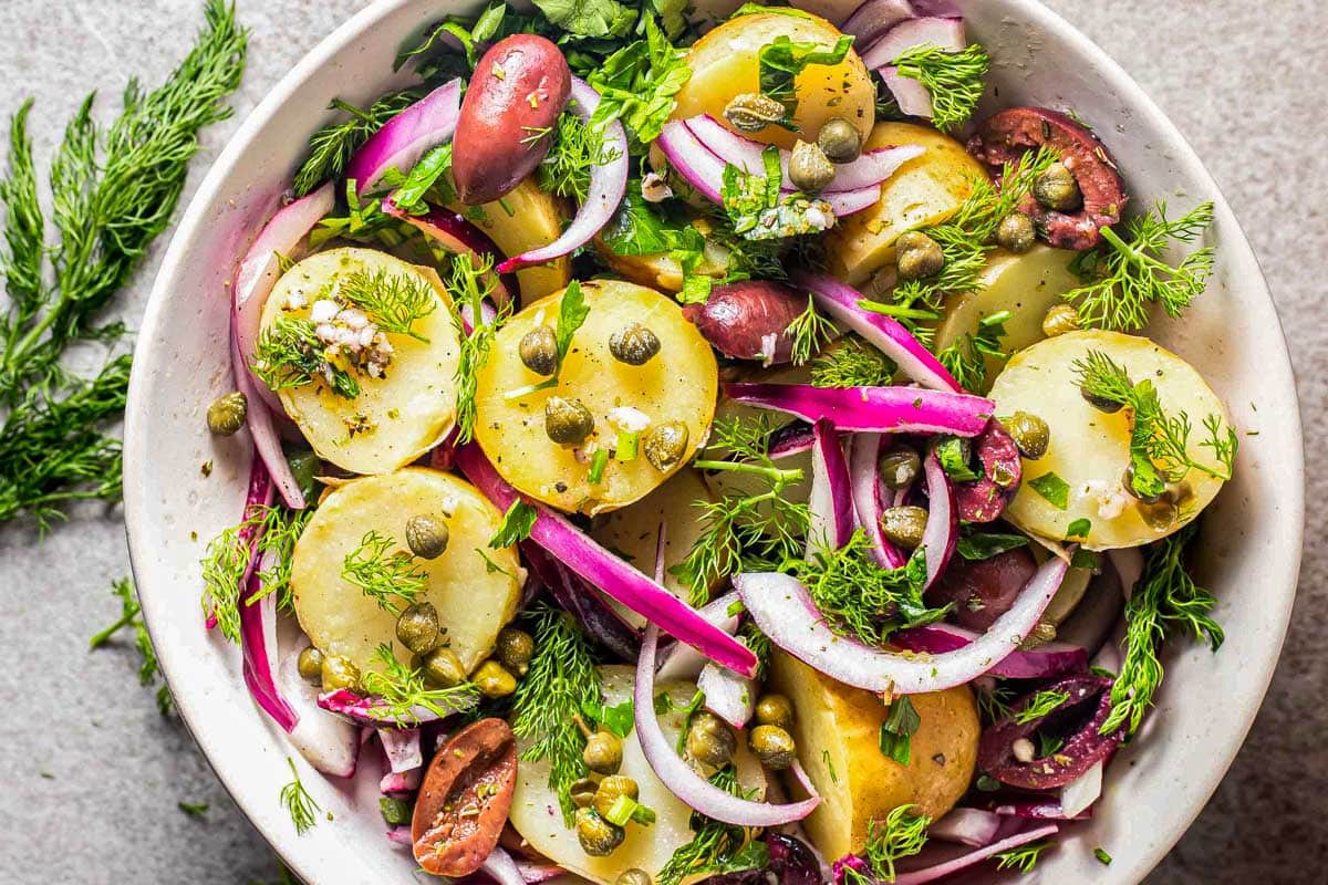 Salată de Cartofi Grecească