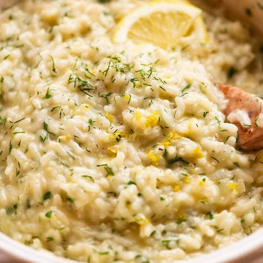 Risotto Cremos cu Lămâie și Condimente Copt (Magia din Cuptor)